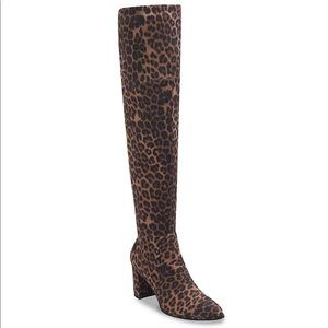 Marc Fisher Leopard Knee High Boots